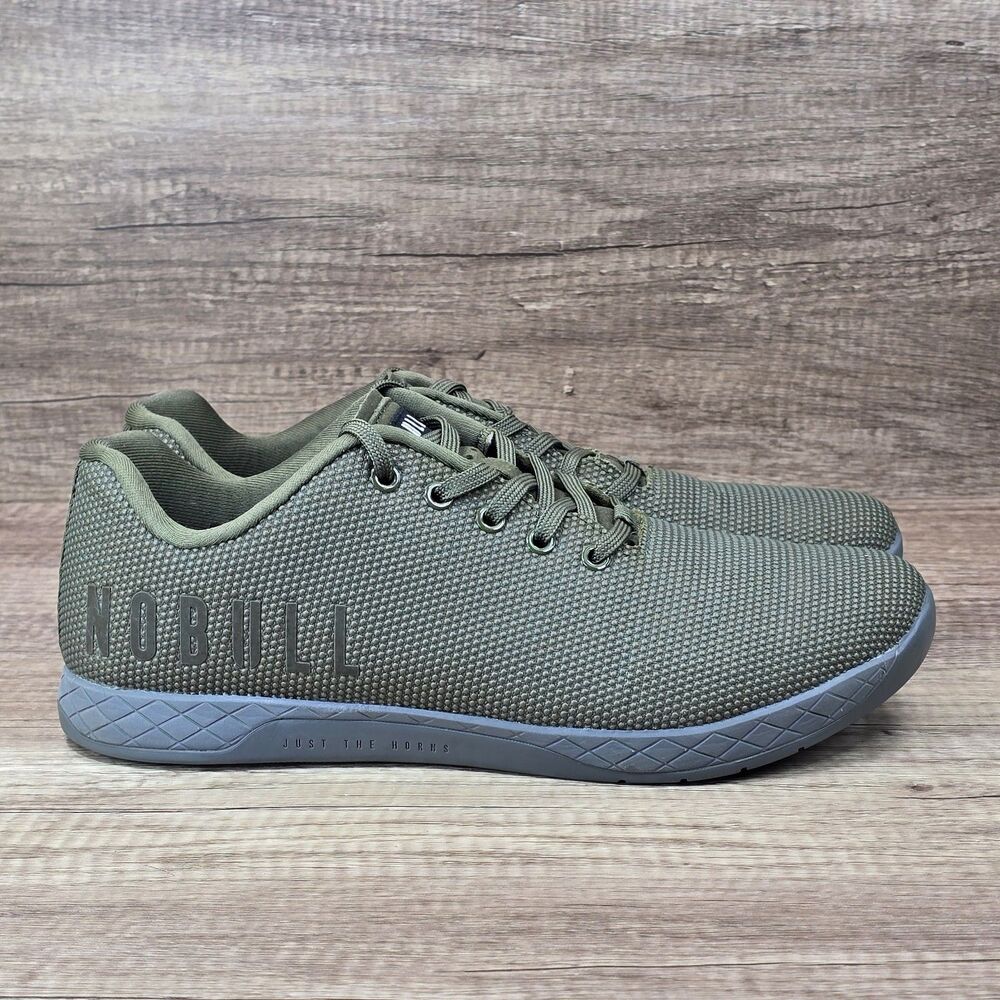 Nobull Outwork SuperFabric Trainer Men's Size 11.5 Army Green Crossfit Gym Shoes
